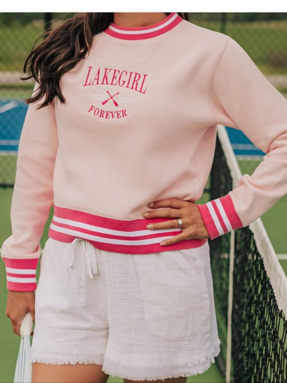 Lakegirl Forever Pink Crewneck Sweatshirt